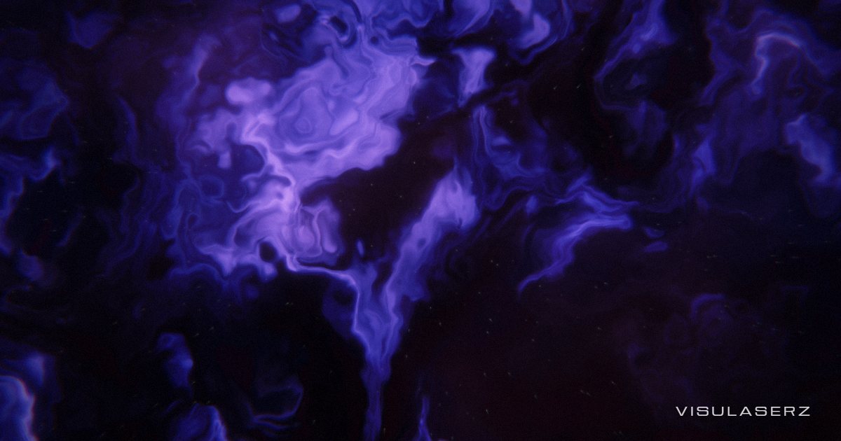 Nebula, a Visulaserz music visualizer scene: Slow folding gas clouds that churn with the bass under treble-lit stars